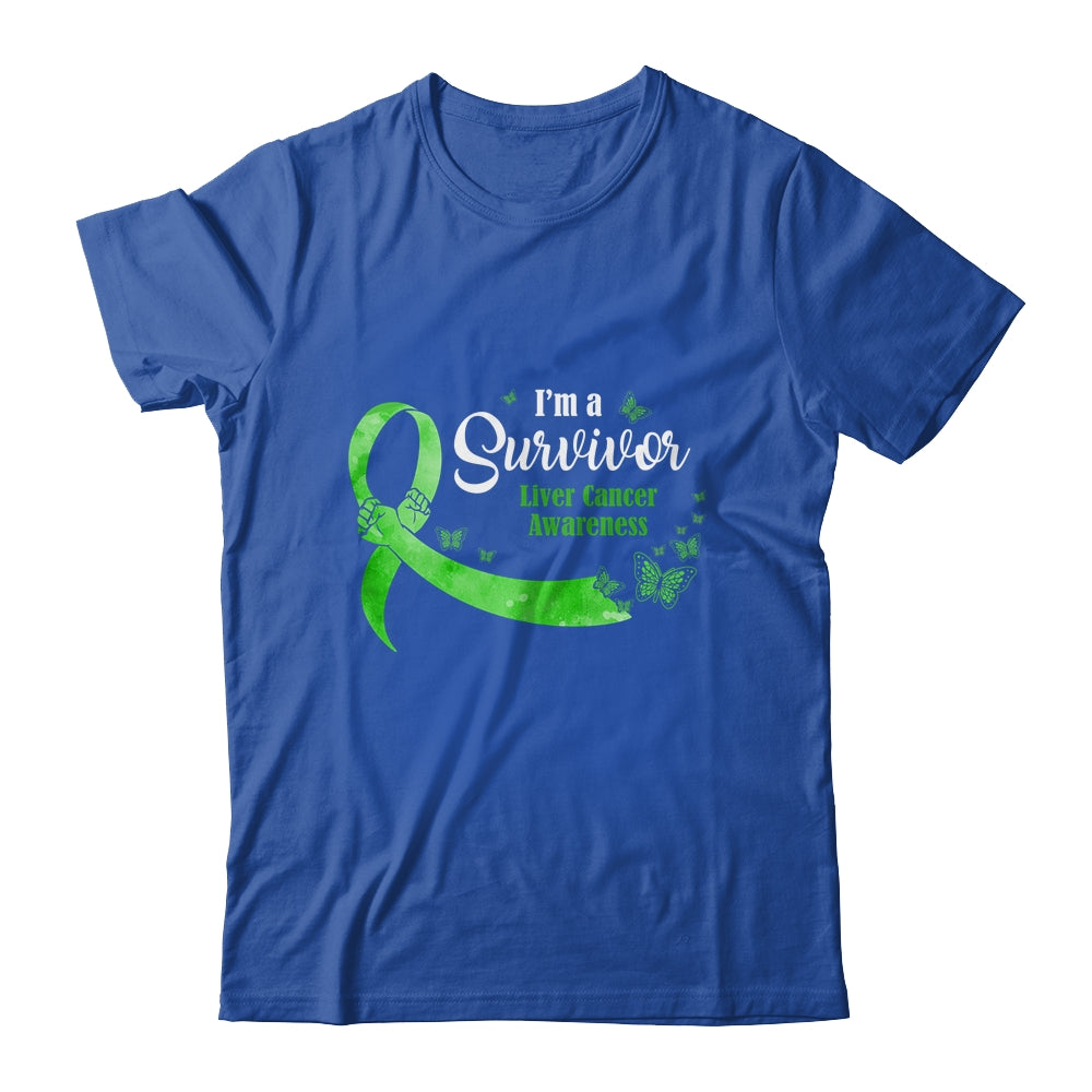 Green Butterfly I'm A Survivor Liver Cancer Awareness T-Shirt & Hoodie | Teecentury.com