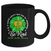 Green Sunflower Be Kind Mental Health Awareness Support Mug | teecentury