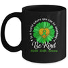 Green Sunflower Be Kind Mental Health Awareness Support Mug | teecentury