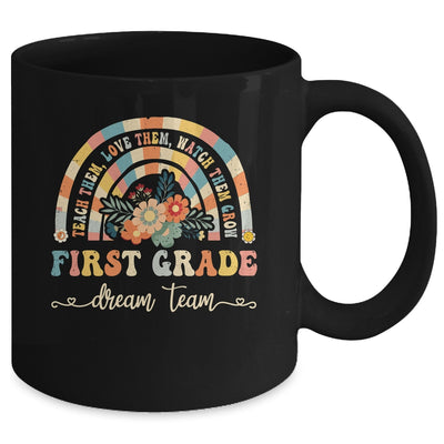 Groovy First Grade Dream Team Retro Back To School Teachers Mug | teecentury