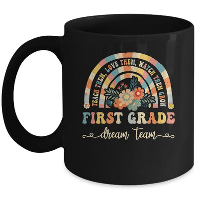 Groovy First Grade Dream Team Retro Back To School Teachers Mug | teecentury