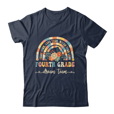 Groovy Fourth Grade Dream Team Retro Back To School Teachers Shirt & Hoodie | teecentury