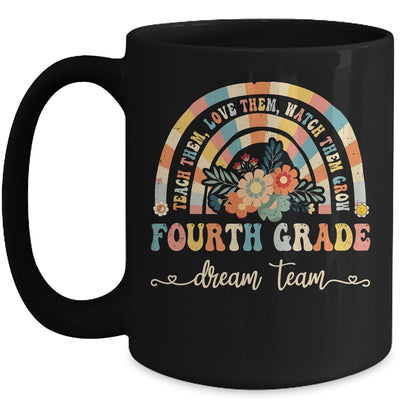 Groovy Fourth Grade Dream Team Retro Back To School Teachers Mug | teecentury