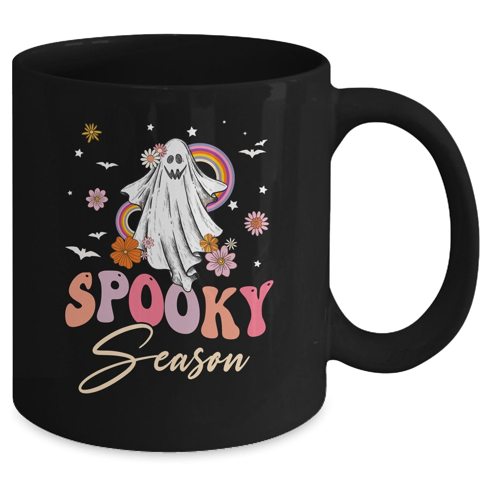Groovy Ghost Spooky Season Funny Retro Halloween Costume Mug | teecentury