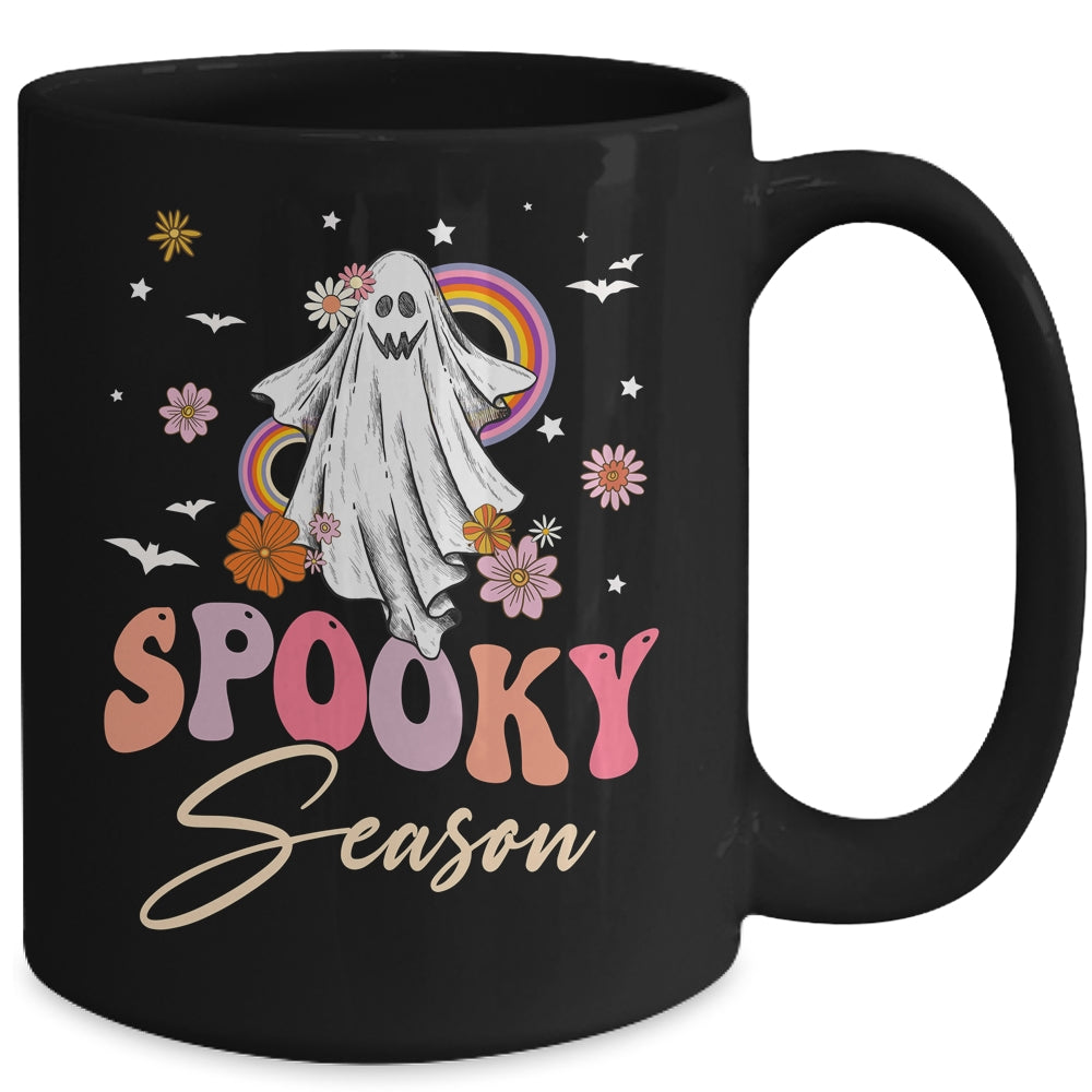 Groovy Ghost Spooky Season Funny Retro Halloween Costume Mug | teecentury
