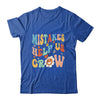 Groovy Growth Mindset Positive Retro Teachers Back To School Shirt & Tank Top | teecentury