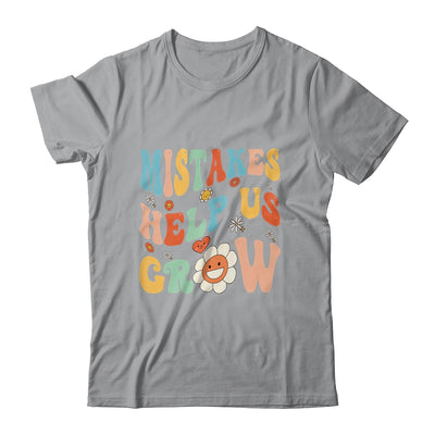 Groovy Growth Mindset Positive Retro Teachers Back To School Shirt & Tank Top | teecentury