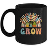 Groovy Growth Mindset Positive Retro Teachers Back To School Mug | teecentury