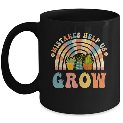 Groovy Growth Mindset Positive Retro Teachers Back To School Mug | teecentury