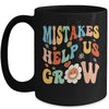 Groovy Growth Mindset Positive Retro Teachers Back To School Mug | teecentury