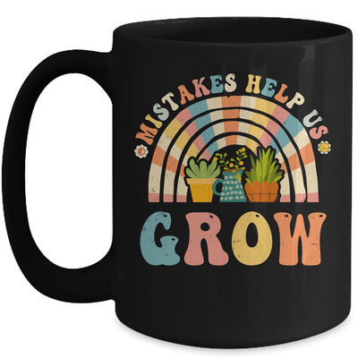 Groovy Growth Mindset Positive Retro Teachers Back To School Mug | teecentury