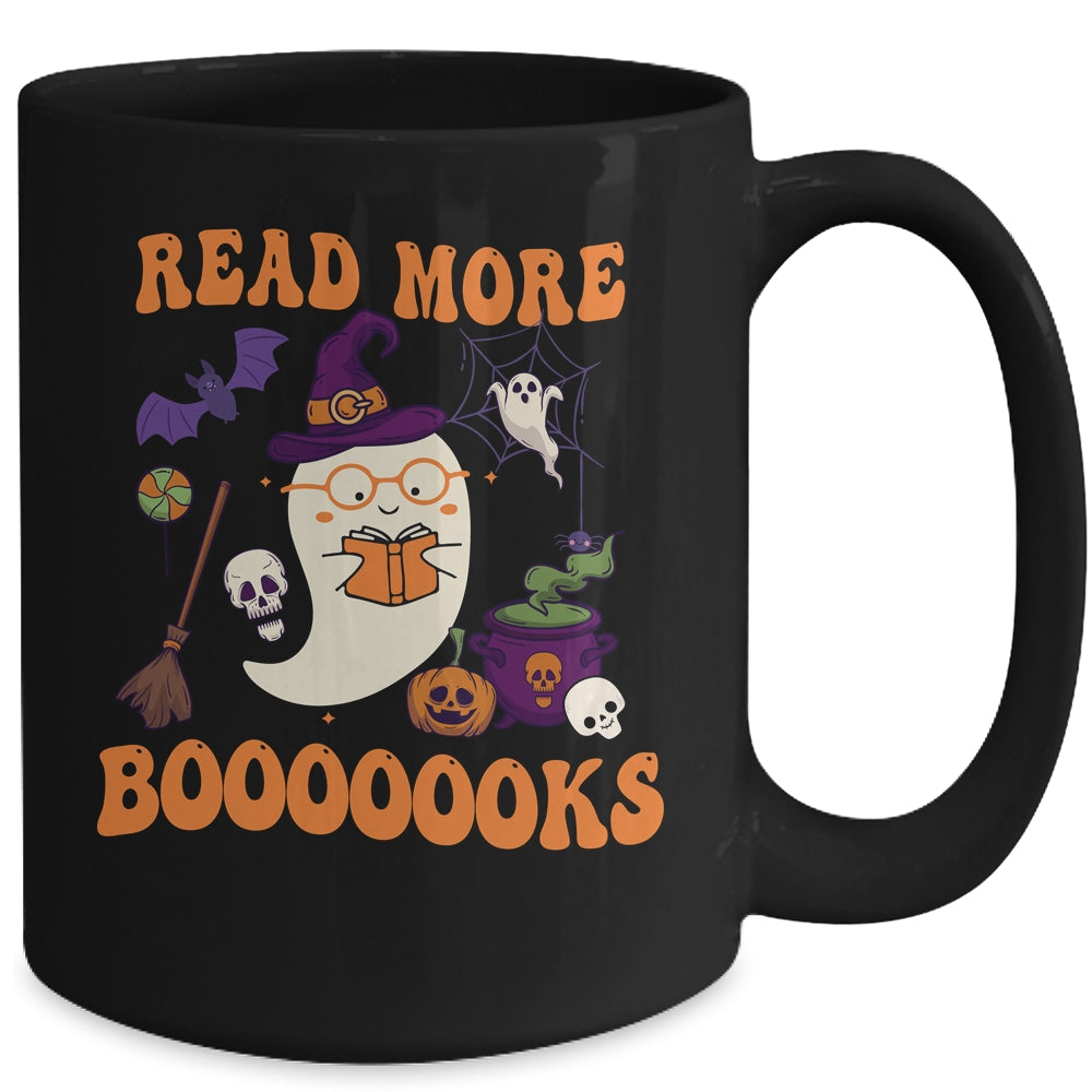 Groovy Halloween Read More Books Cute Boo Read A Book Mug | teecentury
