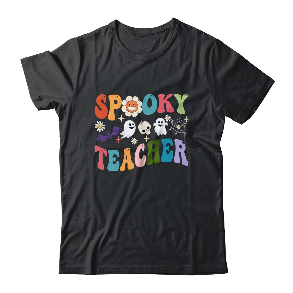 Groovy Halloween Spooky Teacher Trick Or Teach Teacher Life Shirt & Hoodie | teecentury