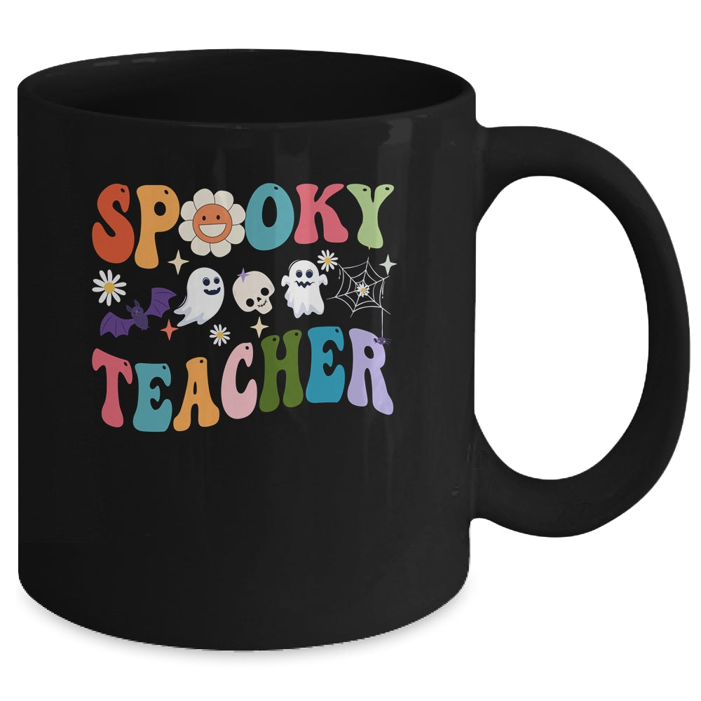 Groovy Halloween Spooky Teacher Trick Or Teach Teacher Life Mug | teecentury