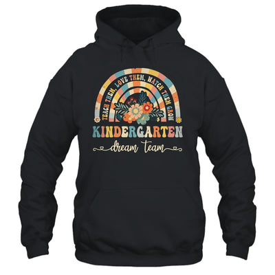 Groovy Kindergarten Dream Team Retro Back To School Teachers Shirt & Hoodie | teecentury