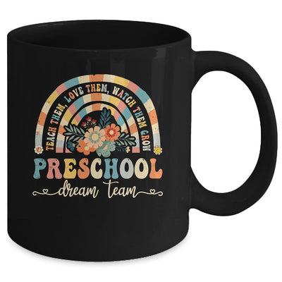 Groovy Preschool Dream Team Retro Back To School Teachers Mug | teecentury