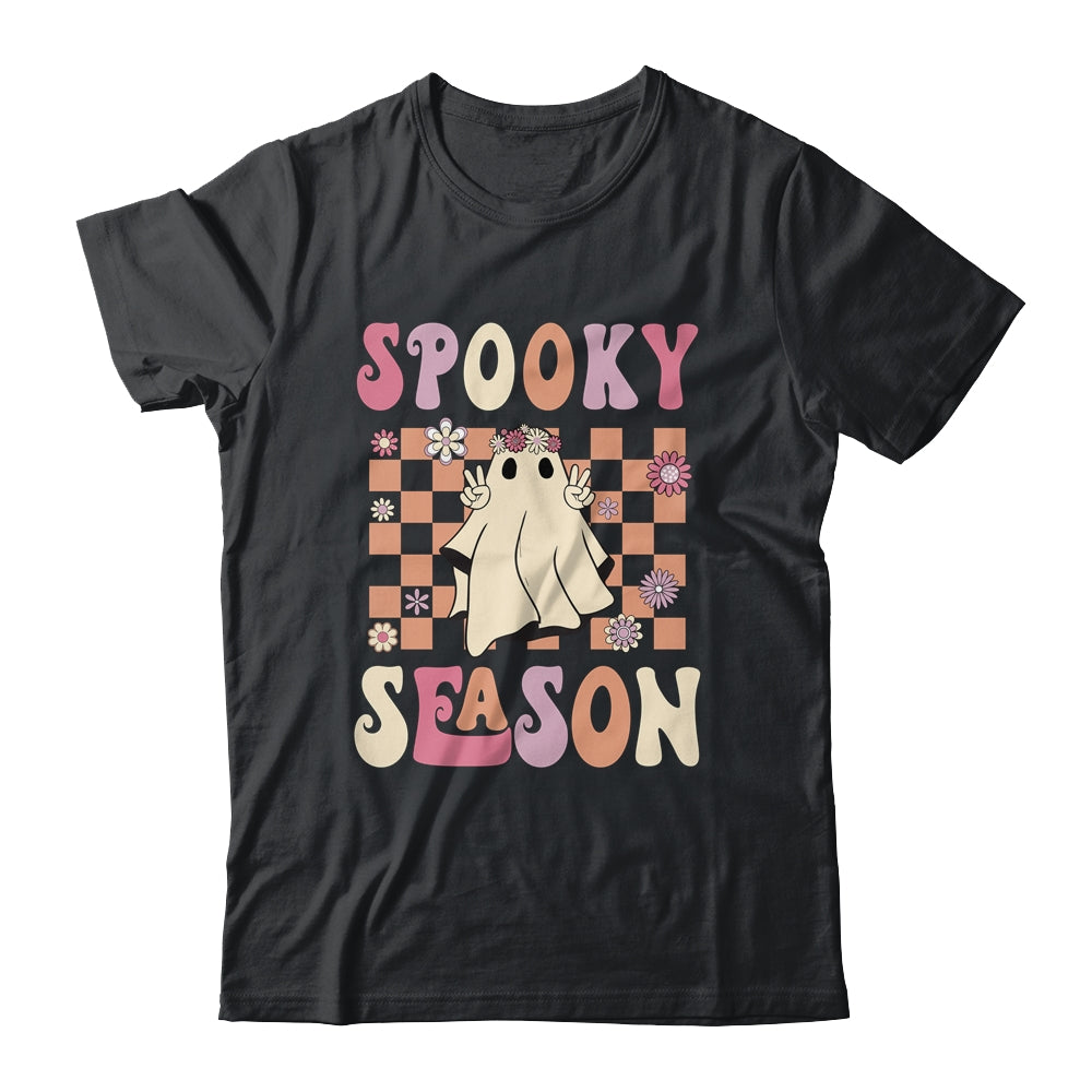 Groovy Retro Halloween Spooky Teacher Trick Or Teach Teacher Shirt & Hoodie | teecentury
