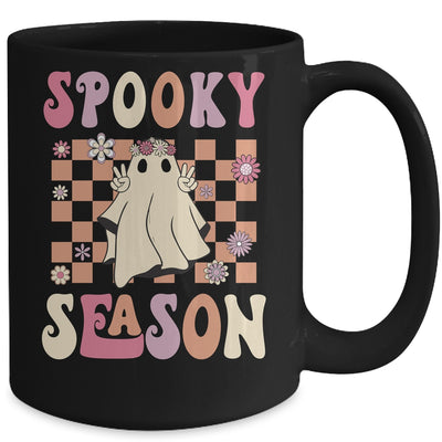 Groovy Retro Halloween Spooky Teacher Trick Or Teach Teacher Mug | teecentury