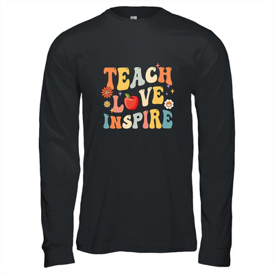 Groovy Retro Teach Love Inspire Back To School Shirt & Hoodie | teecentury