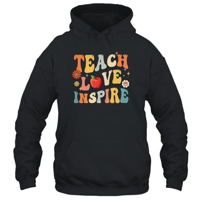 Groovy Retro Teach Love Inspire Back To School Shirt & Hoodie | teecentury