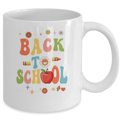 Groovy Teacher Grade Elementary Retro Welcome Back To School Mug | teecentury