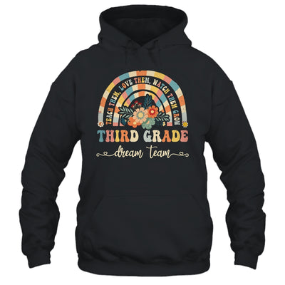 Groovy Third Grade Dream Team Retro Back To School Teachers Shirt & Hoodie | teecentury