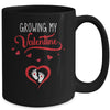 Growing My Valentine Pregnancy New Mom Valentines Day Mug Coffee Mug | Teecentury.com