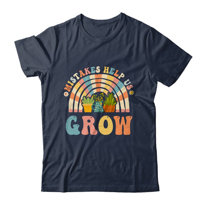 Growth Mindset Positive Retro Teachers Back To School Groovy Shirt & Hoodie | teecentury