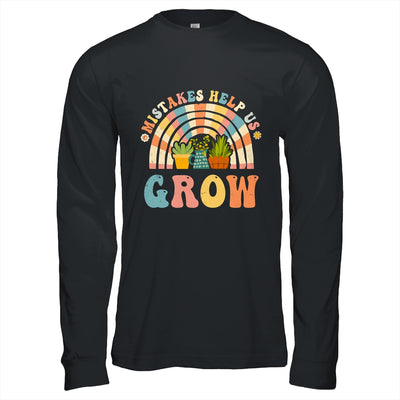 Growth Mindset Positive Retro Teachers Back To School Groovy Shirt & Hoodie | teecentury