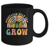 Growth Mindset Positive Retro Teachers Back To School Groovy Mug | teecentury