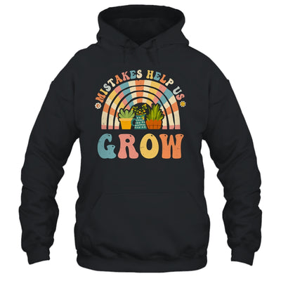 Growth Mindset Positive Retro Teachers Back To School Groovy Shirt & Hoodie | teecentury