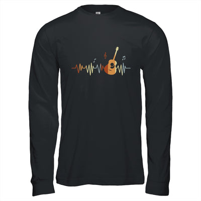 Guitar Heartbeat Vintage Musician Music Guitar Lover Shirt & Hoodie | teecentury