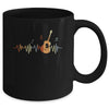 Guitar Heartbeat Vintage Musician Music Guitar Lover Mug | teecentury