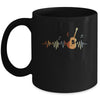 Guitar Heartbeat Vintage Musician Music Guitar Lover Mug | teecentury