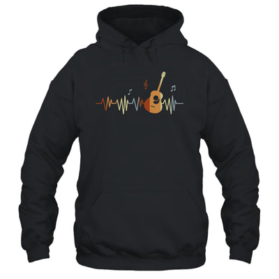 Guitar Heartbeat Vintage Musician Music Guitar Lover Shirt & Hoodie | teecentury