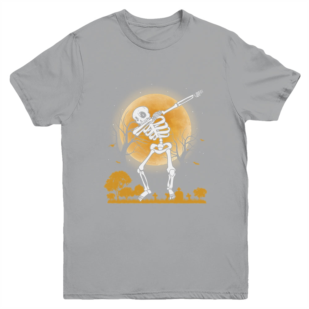 Halloween For Boys Kids Dabbing Skeleton Costume Dab Youth Youth Shirt | Teecentury.com