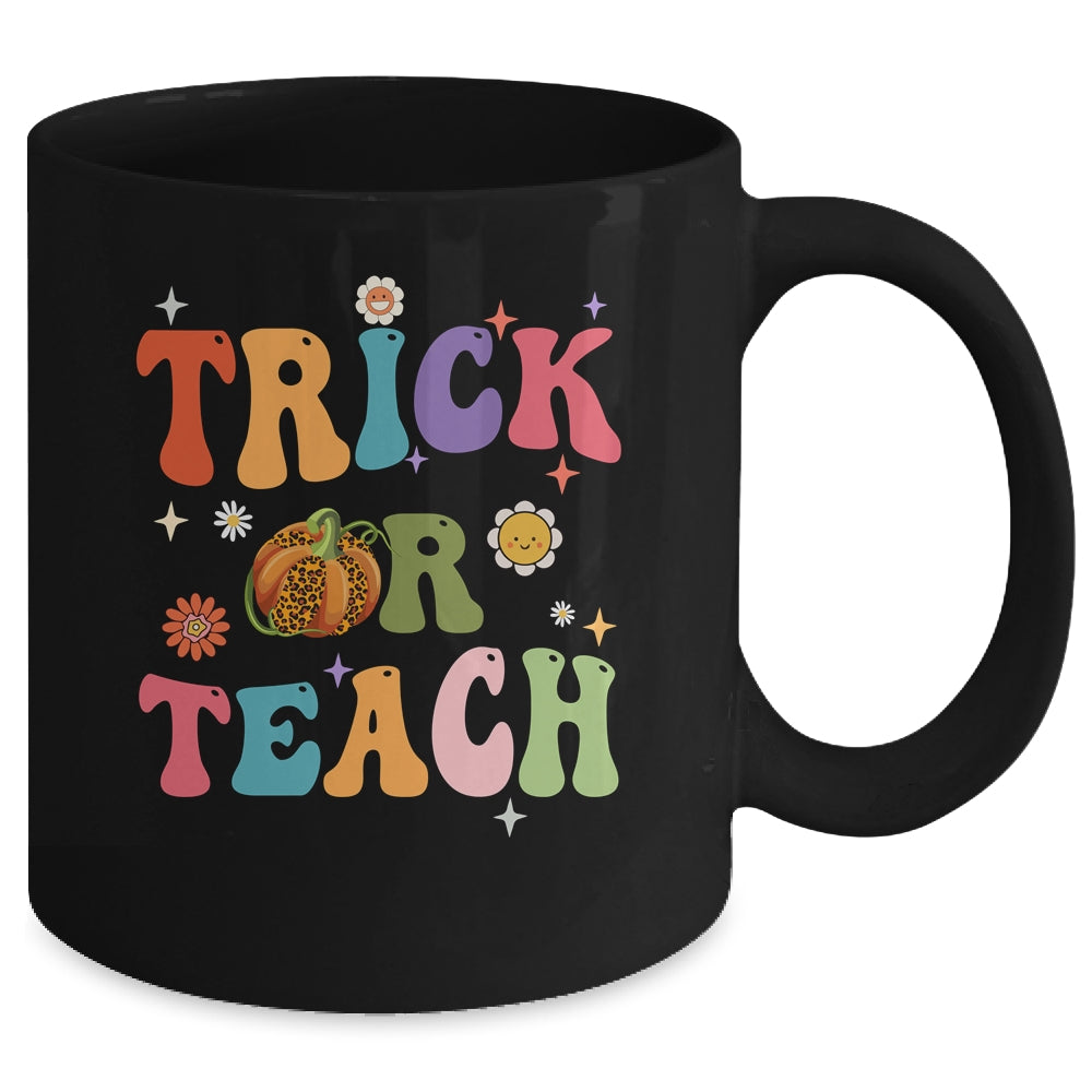 Halloween Groovy Trick Or Teach Funny Teacher Custome Women Mug | teecentury