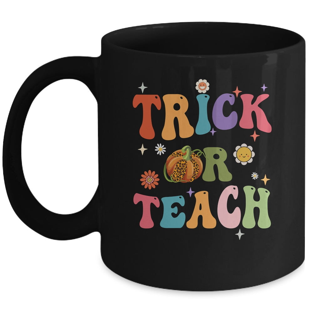 Halloween Groovy Trick Or Teach Funny Teacher Custome Women Mug | teecentury