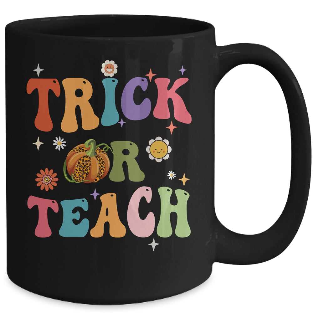 Halloween Groovy Trick Or Teach Funny Teacher Custome Women Mug | teecentury