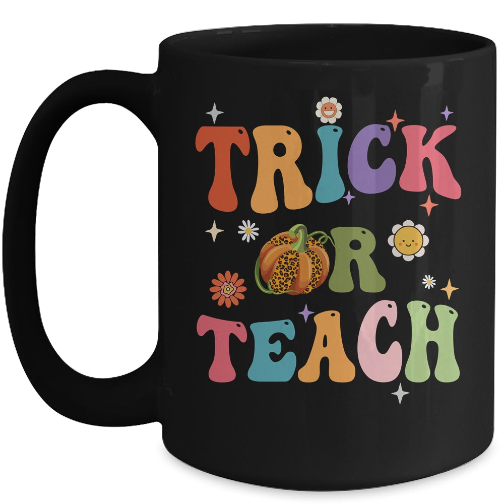 Halloween Groovy Trick Or Teach Funny Teacher Custome Women Mug | teecentury