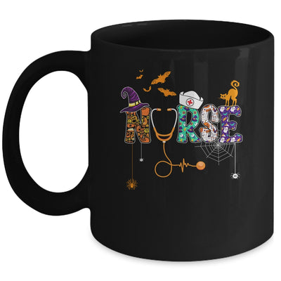 Halloween Nurse Nursing Cute Health Worker Halloween Pattern Mug Coffee Mug | Teecentury.com