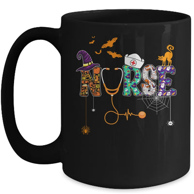 Halloween Nurse Nursing Cute Health Worker Halloween Pattern Mug Coffee Mug | Teecentury.com