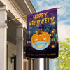 Halloween Pumpkin Flag Our Masks Will Scare Off The Spirits Flag | Teecentury.com