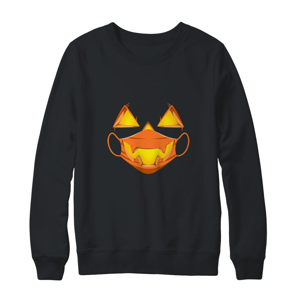 Halloween Tee Mask Costume Scary Pumpkin T-Shirt & Sweatshirt | Teecentury.com