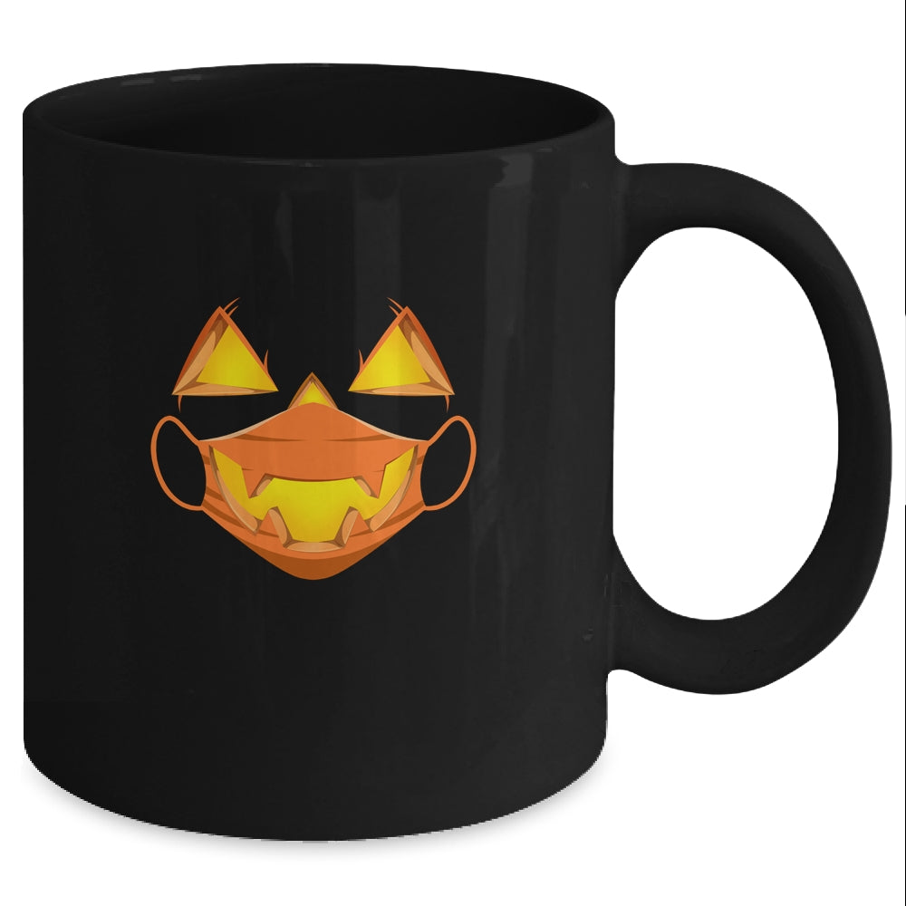 Halloween Tee Mask Costume Scary Pumpkin Mug Coffee Mug | Teecentury.com