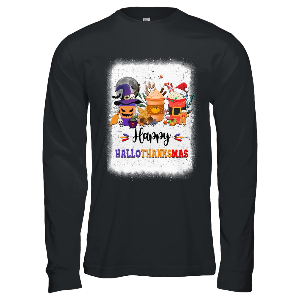 Halloween Thanksgiving Christmas Happy Hallothanksmas Coffee Shirt & Hoodie | teecentury