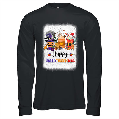 Halloween Thanksgiving Christmas Happy Hallothanksmas Coffee Shirt & Hoodie | teecentury