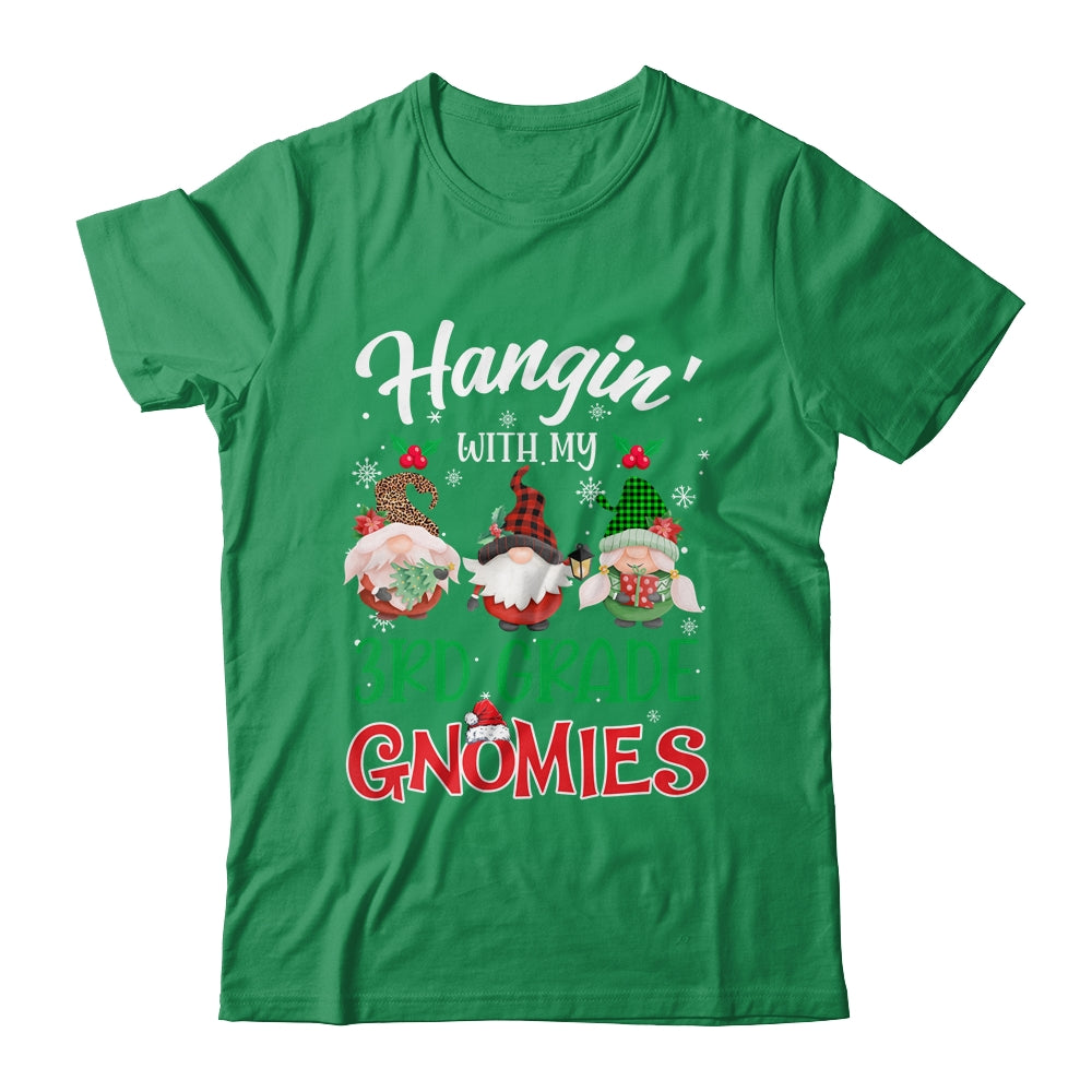 Hangin With My 3rd Grade Gnomies Christmas Teacher Buffalo T-Shirt & Sweatshirt | Teecentury.com