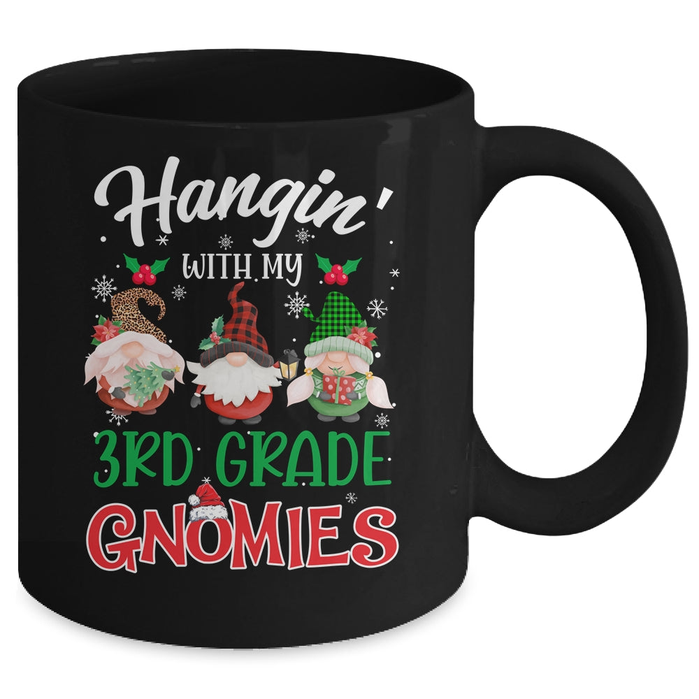Hangin With My 3rd Grade Gnomies Christmas Teacher Buffalo Mug Coffee Mug | Teecentury.com