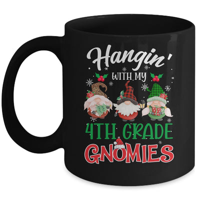 Hangin With My 4th Grade Gnomies Christmas Teacher Buffalo Mug Coffee Mug | Teecentury.com